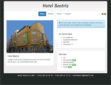 Tablet Screenshot of hotelbeatriz.info